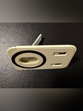 magnetic mobile wallet and phone stand - beige color (2 available)